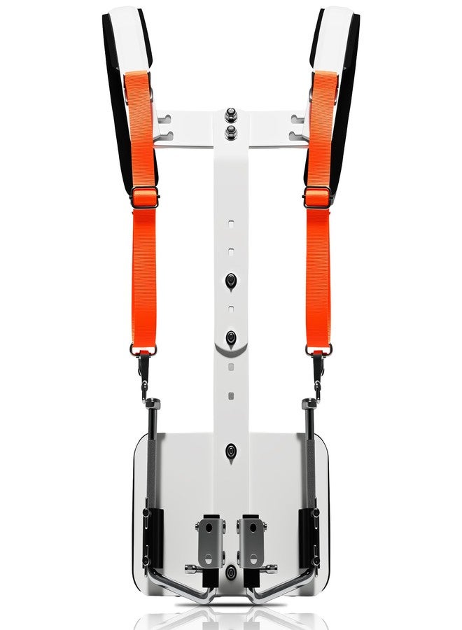 KZU Marching Snare Drum Harness Strap, Adjustable Bass Drum Shoulder Belt Strap with Mounting Accessories for Marching Bands, Parades Musical Performances Easy to Install (White) - Image 1